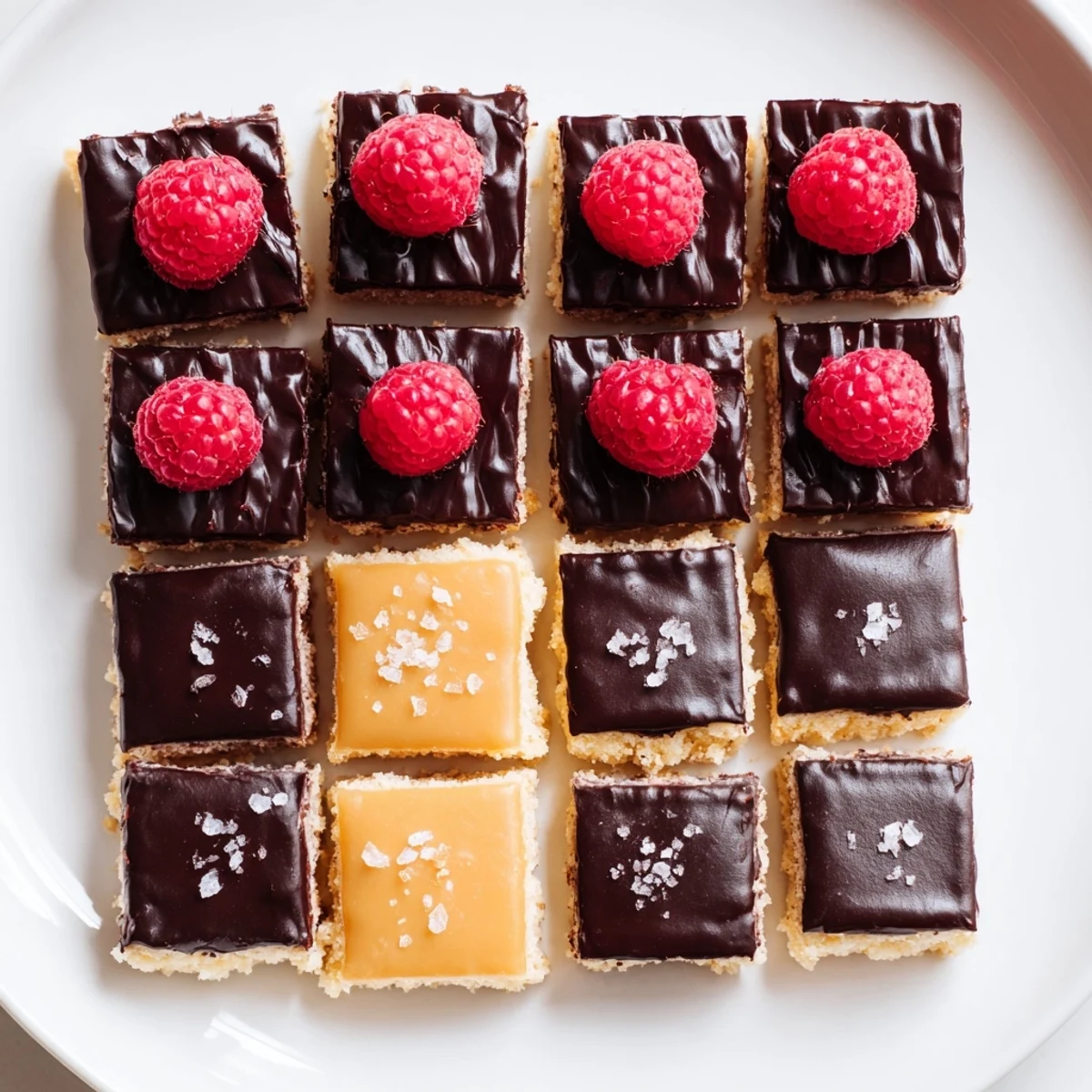 Checkerboard Terrace dessert: a visual delight featuring alternating squares of sweet and salty flavors.