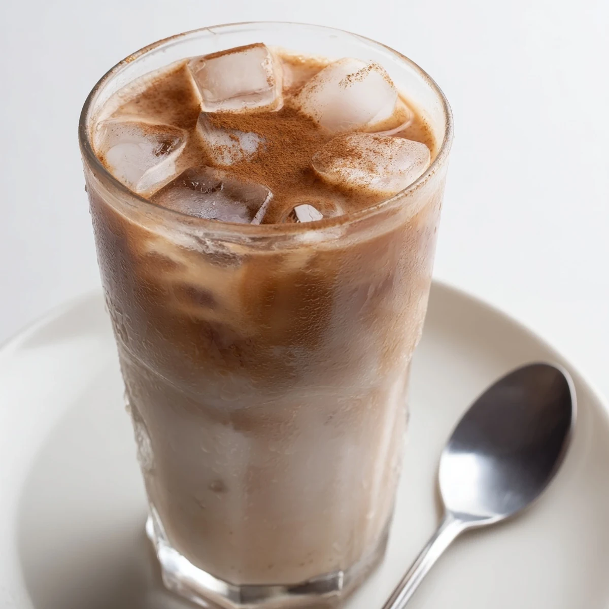 This cold Proffee Power Blend features a swirl of coffee and protein, ready for a flavorful pick-me-up.