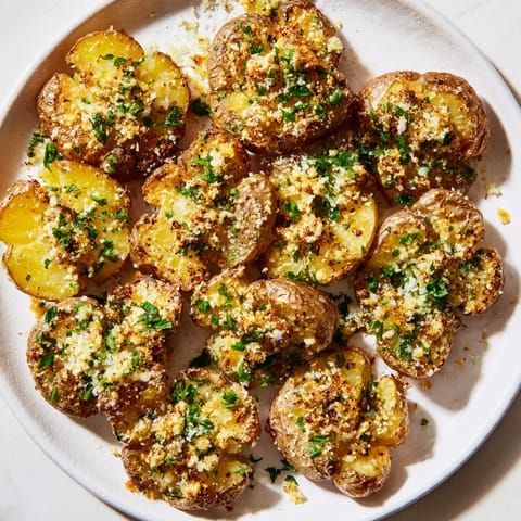 Garlic Parmesan Ultra-Crispy Potatoes