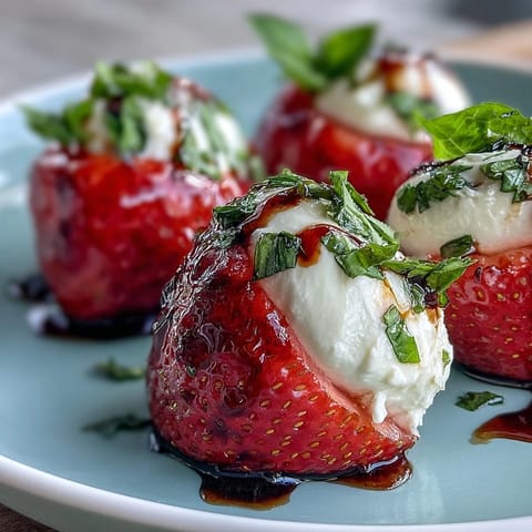 Strawberry Caprese Skewers