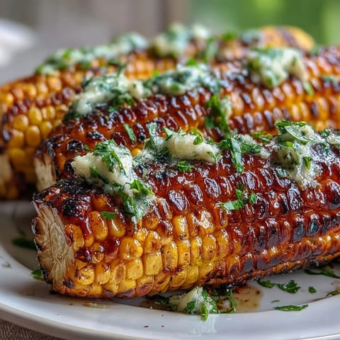 Juicy Memorial Day grilled corn, char-kissed and ready for flavorful butter combinations.