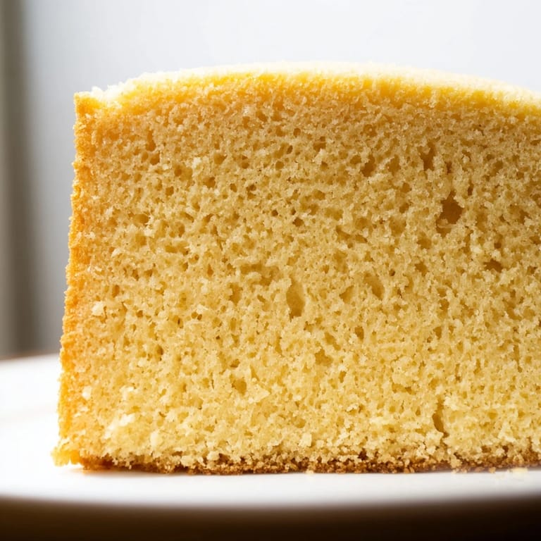 Picture a tender, homemade vanilla sponge cake, lightly sweet and ideal for your next layer cake project.