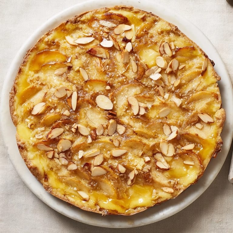 The delicious aroma of cinnamon and baked apples from the comforting Rustic Crustless Apple Pie.