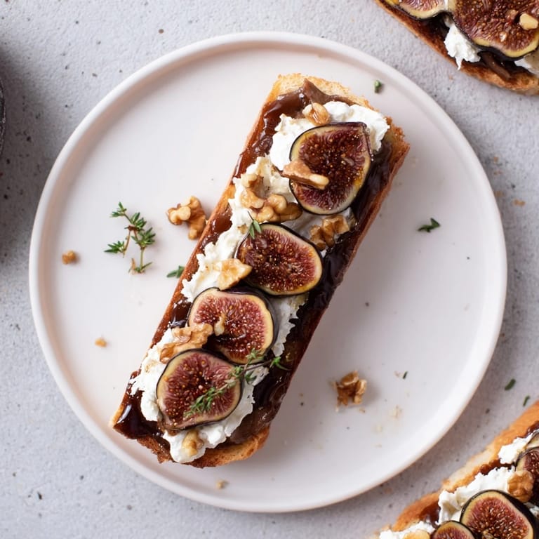 The Royal Tapestry, a French appetizer, boasts creamy pâté and sweet figs served on toasted bread.