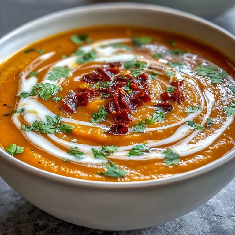 Hearty Carrot Celeriac Chilli Soup, ready with easy, comforting preparation.