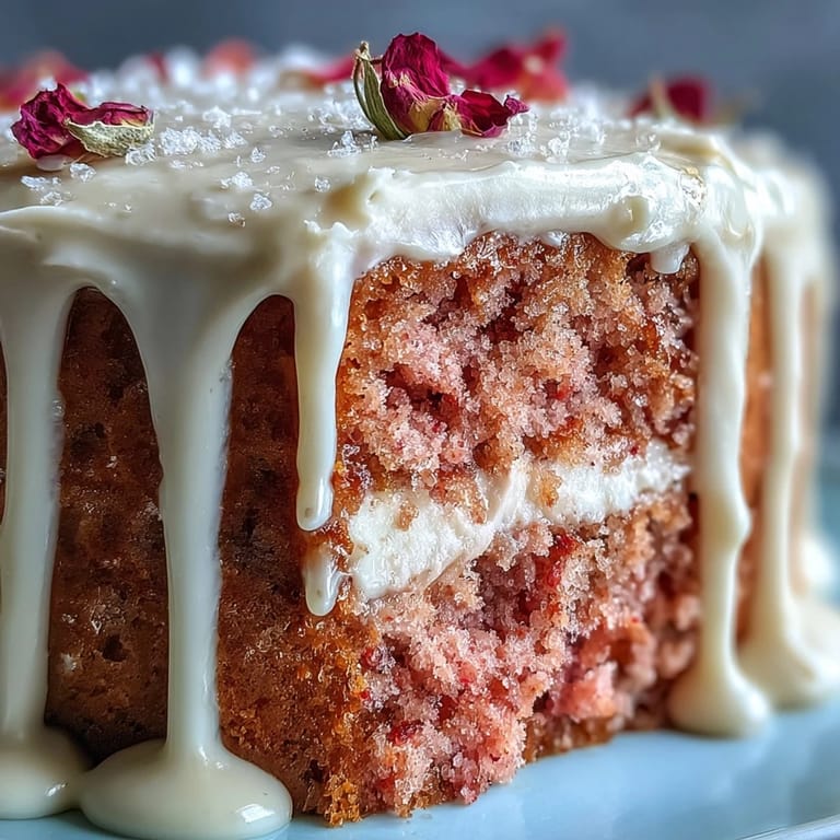 A festive Bridal Shower Rosé Velvet Cake, beautifully adorned with edible gold.