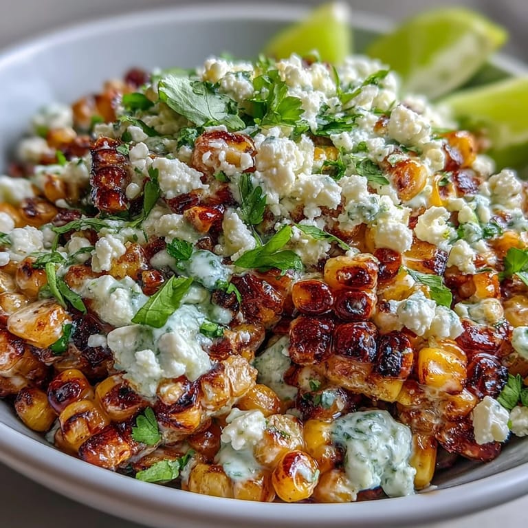 Easy Mexican Street Corn Salad, a zesty side dish perfect for summer gatherings.